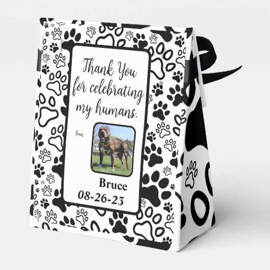 Pauw Print Personal Wedding Favor Boxes Bedankdoosjes (Achterkant)