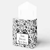 Pauw Print Personal Wedding Favor Boxes Bedankdoosjes (Geopend)