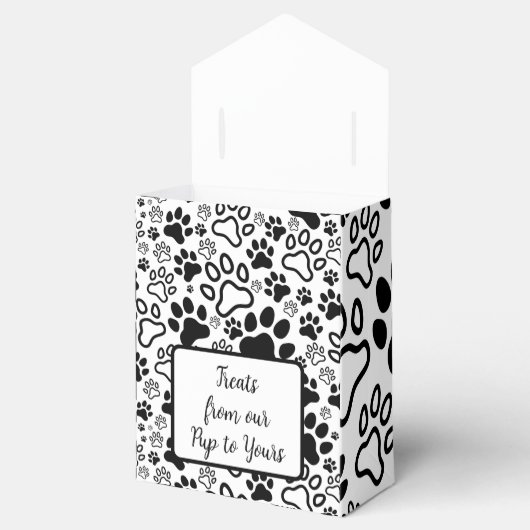 Pauw Print Personal Wedding Favor Boxes Bedankdoosjes (Geopend)