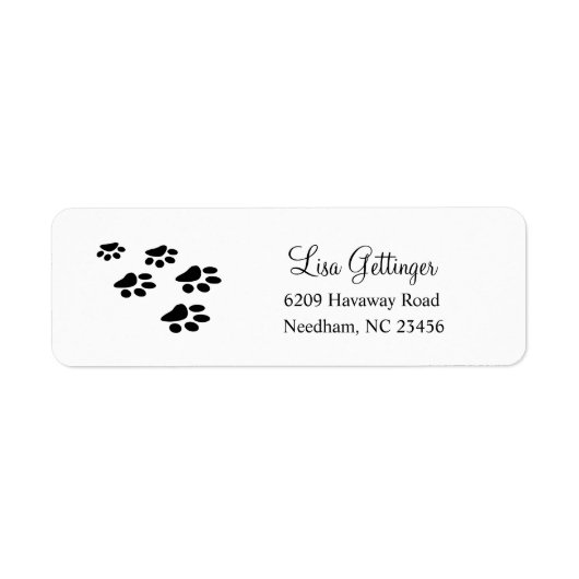 Pauw Print Return Address Labels, Pet Lover Labels (Voorkant)