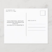 Pauw Print Roos Gold Glitter Save the Date Briefka (Achterkant)