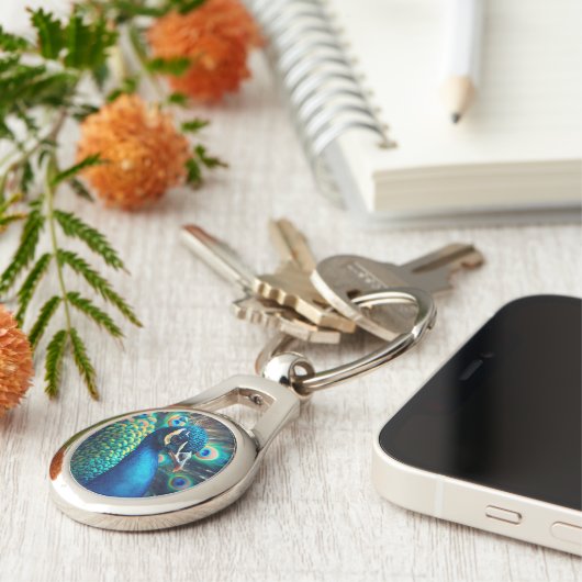 Pauw Profiel Sleutelhanger (Zijkant)