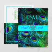 Pauw, psychedelische RSVP-briefkaarten Uitnodiging Briefkaart (Voorkant / Achterkant)