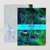 Pauw, psychedelische RSVP-briefkaarten Uitnodiging Briefkaart (Voorkant / Achterkant)