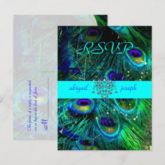 Pauw, psychedelische RSVP-briefkaarten Uitnodiging Briefkaart (Voorkant / Achterkant)