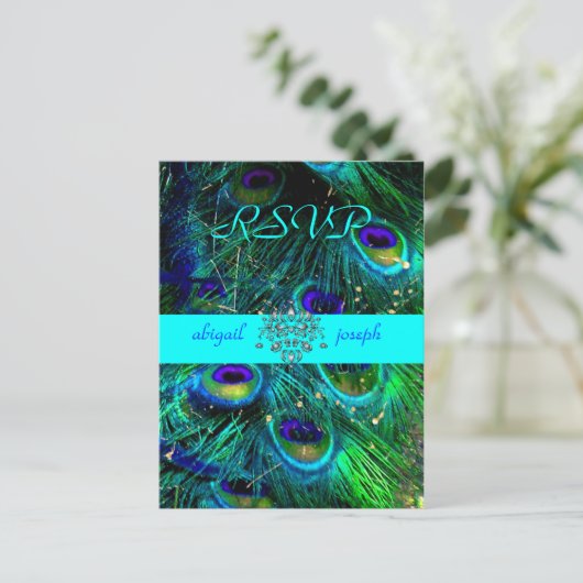 Pauw, psychedelische RSVP-briefkaarten Uitnodiging Briefkaart (Staand voorkant)