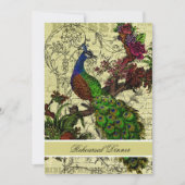  pauw repetitie diner uitnodiging (Voorkant)