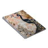 pauw roze goud notitieboek (Rechterzijde)