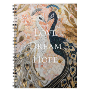  pauw roze goud notitieboek