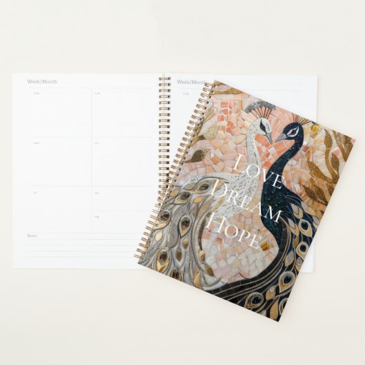  pauw roze goud planner (Display)