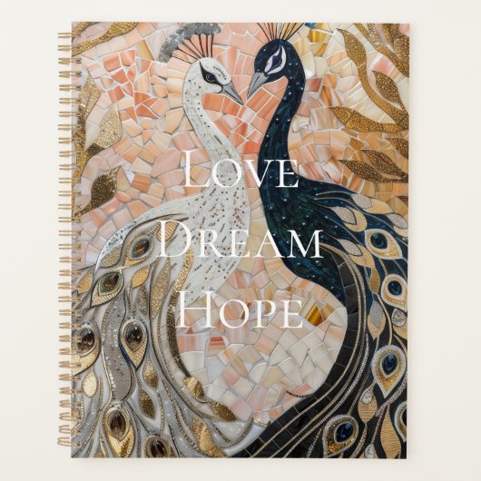  pauw roze goud planner (Voorkant)