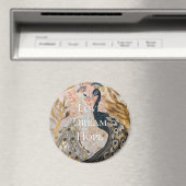  pauw roze gouden kerst magneet (Insitu (Vaatwasser))