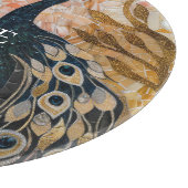 pauw roze gouden kerst snijplank (Hoek)