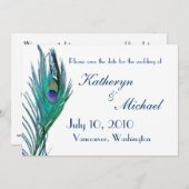 Pauw save-the-date-aankondiging save the date (Voorkant / Achterkant)