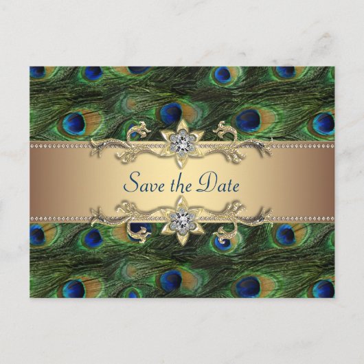 Pauw Save the Date Aankondigingskaart (Voorkant)