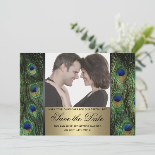 Pauw Save the Date Foto (Staand voorkant)