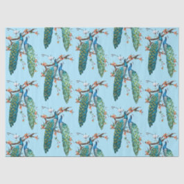 Pauw Serie Design 6 Blauwe Tissue Papier