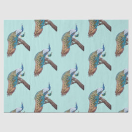 Pauw Serie Design 9 Blauwe Tissue Papier
