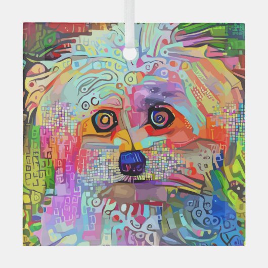 Pauw-sitive Vibes Glas Ornament (Voorkant)