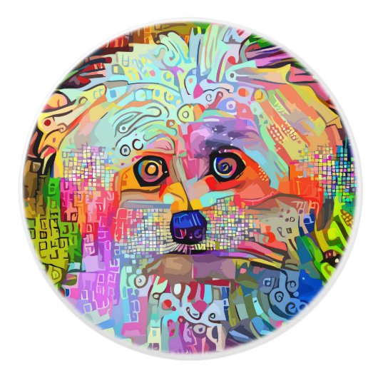 Pauw-sitive Vibes Keramische Knop (Voorkant)