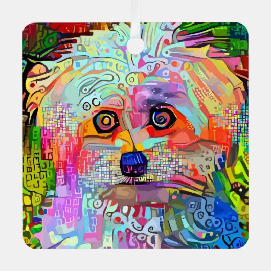 Pauw-sitive Vibes Metalen Ornament (Voorkant)