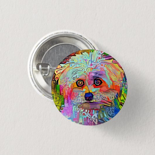 Pauw-sitive Vibes Ronde Button 3,2 Cm (Voorkant /achterkant)