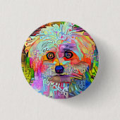 Pauw-sitive Vibes Ronde Button 3,2 Cm (Voorkant)