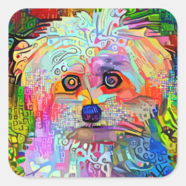 Pauw-sitive Vibes Vierkante Sticker