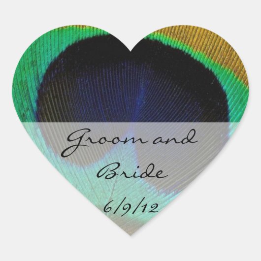 pauw-sticker hart sticker (Voorkant)