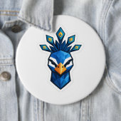 Pauw-sticker Ronde Button 6,0 Cm (In situ)