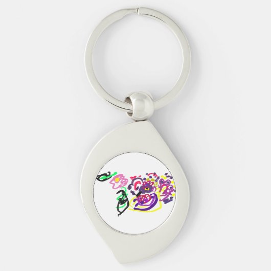 Pauw stijl sleutelhanger (Voorkant)