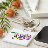 Pauw stijl sleutelhanger (Voorkant Rechts)