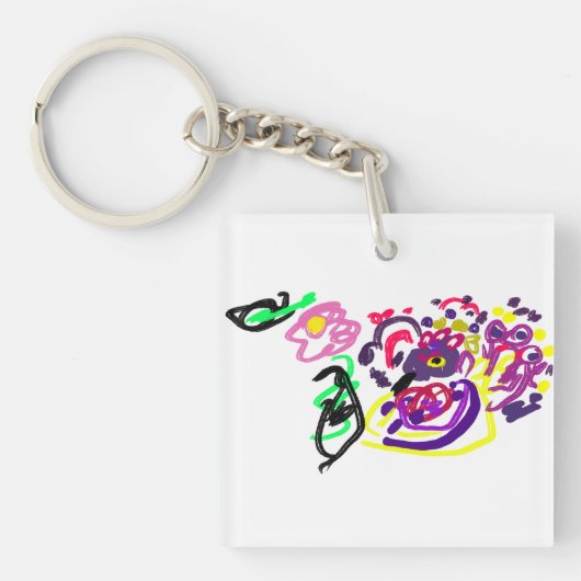 Pauw stijl sleutelhanger (voorkant)