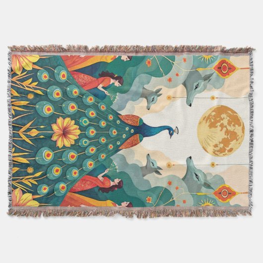 Pauw symbool deken - Midden-Oosten Yazidi (Voorkant)