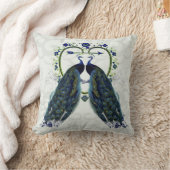  pauw thema bruiloft cadeau kussen Voeg naam toe (Deken)