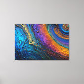 pauw-titaniummacro canvas afdruk (Voorkant)