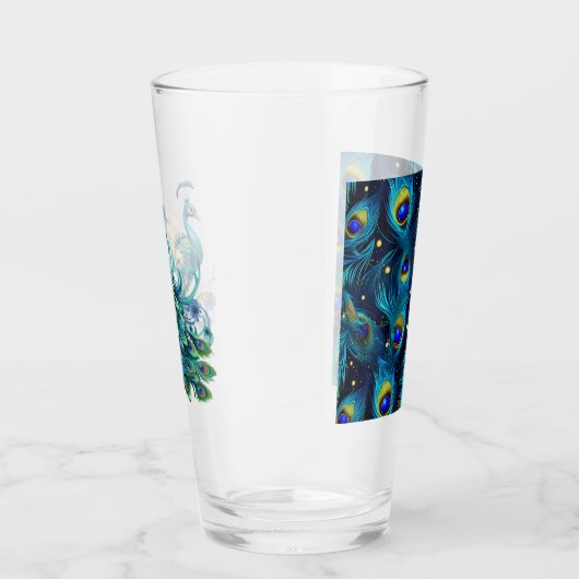 Pauw trots glas (Rechts)