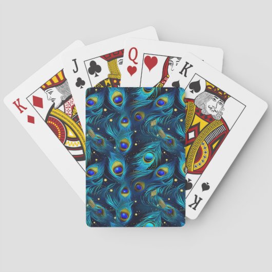 Pauw trots pokerkaarten (Achterkant)