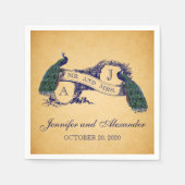  Pauw Trouwpapier servetten (Voorkant)