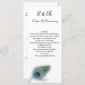 Pauw Trouwprogramma Programmakaart (Voorkant / Achterkant)