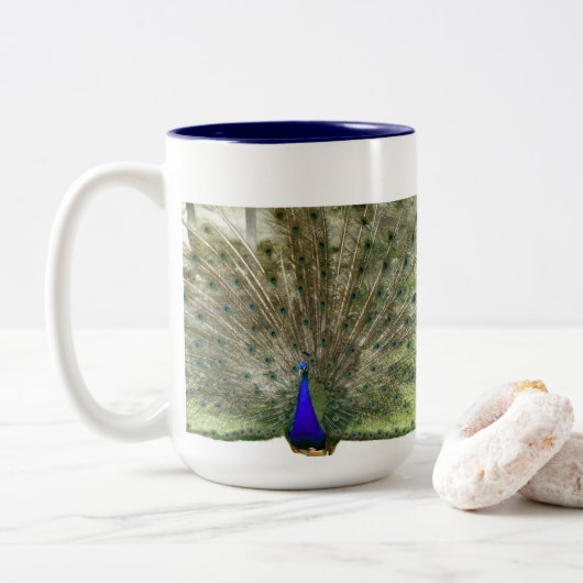 Pauw Tweekleurige Koffiemok (Met donut)