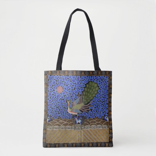 Pauw uit de Qing-dynastie Tote Bag (Voorkant)