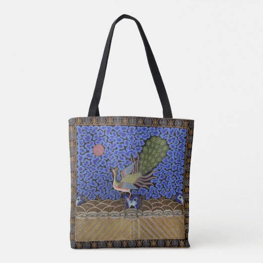Pauw uit de Qing-dynastie Tote Bag (Achterkant)