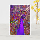 Pauw van miljoen kleuren kaart (Gele Bloem)