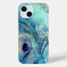 Pauw veer blauwgroen blauw paarse marmer elegant