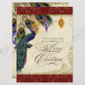 Pauw & Veer formeel kerstfeest uitnodiging (Voorkant / Achterkant)