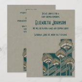 Pauw Veer Geslachtsneutraal Baby shower Kaart (Voorkant / Achterkant)