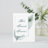 Pauw Veer Inspirerend BFF Quote Briefkaart (Staand voorkant)