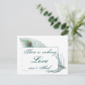  Pauw Veer Inspirerend Liefde Quote Briefkaart (Staand voorkant)