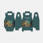 Pauw veer luxe pluim bewerkbare tekst bedankdoosjes (Uitgevouwen)